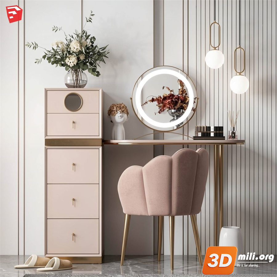 Dressing Table Skp Files 